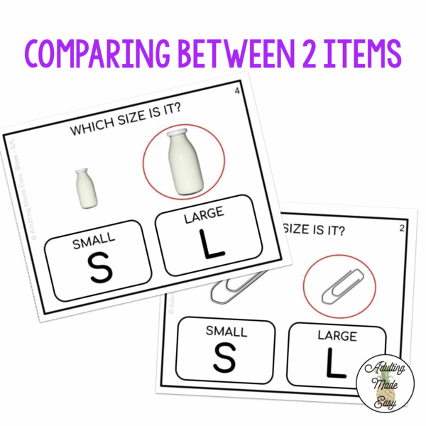 Sizes - Small or Large? Task Cards - Image 2