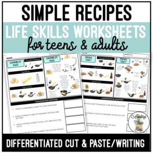 Reading Simple Recipes Worksheets