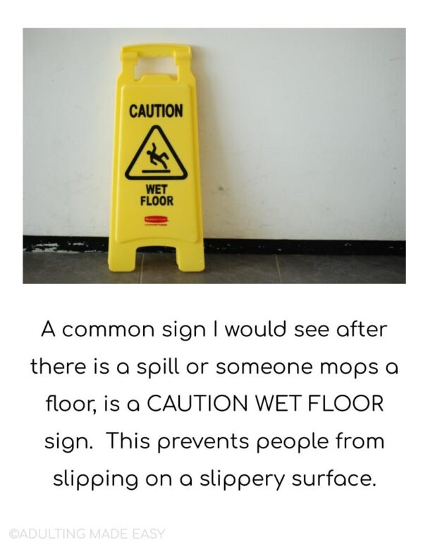 Unit 10 Safety Workplace Signs - Social Narrative