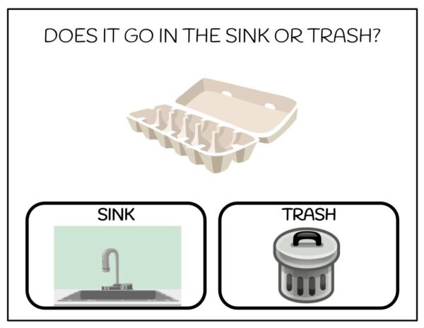 Does It Go In The Sink Or Trash? Digital Task Cards - Image 4
