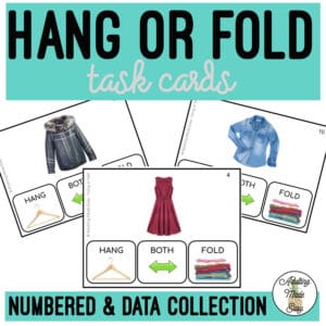Hang or Fold Clothing Task Cards