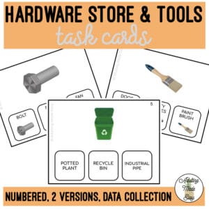 Hardware Store Functional Reading Task Cards