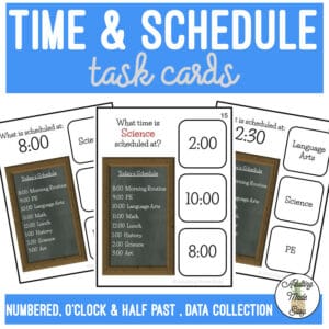 Time & Schedule Task Clip Cards