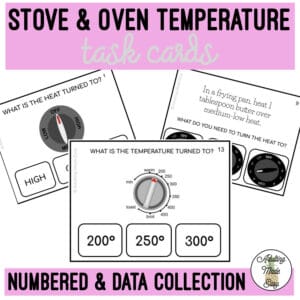 Stove & Oven Temperature Task Cards