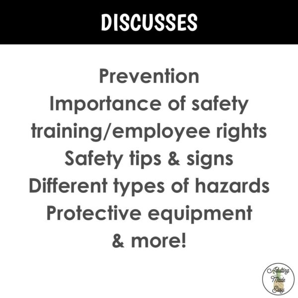 Unit 11 Workplace Safety - Digital Interactive Lecture - Image 2