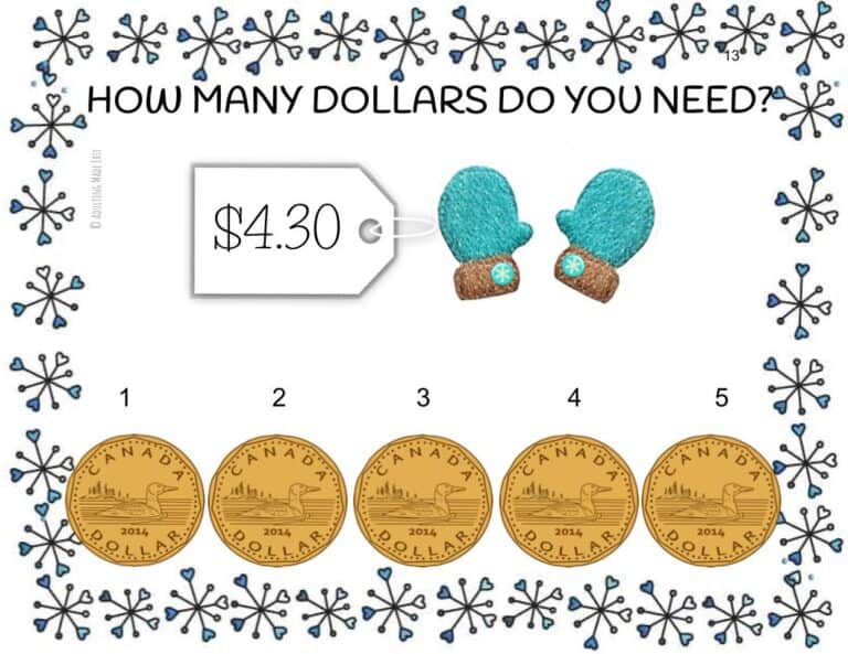 CANADIAN Next Dollar Up Holiday Digital Task Cards