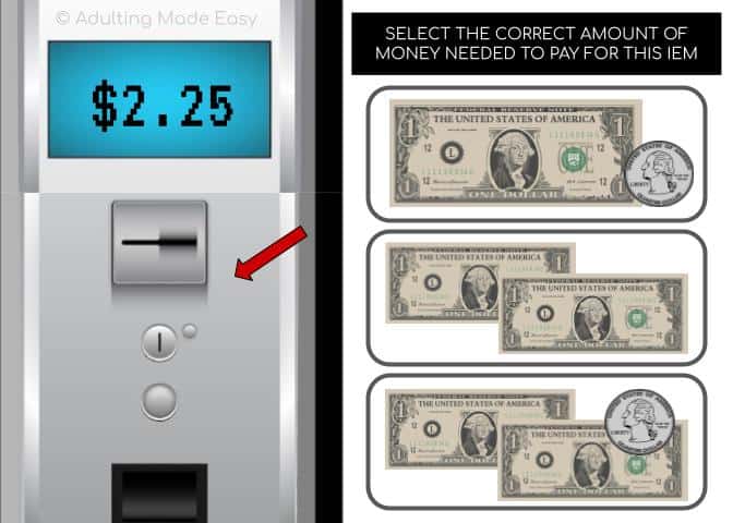 Using a Vending Machine - Independent Skills - Boom Cards & Interactive PDF - Image 3