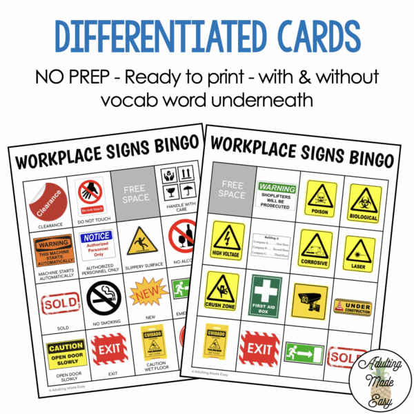 Workplace Signs BINGO Game - Image 3