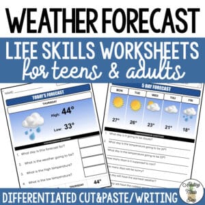 Reading Weather Forecasts Worksheets