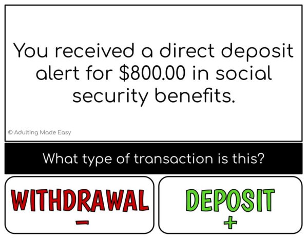 Withdrawal or Deposit Digital Task Cards - Image 3
