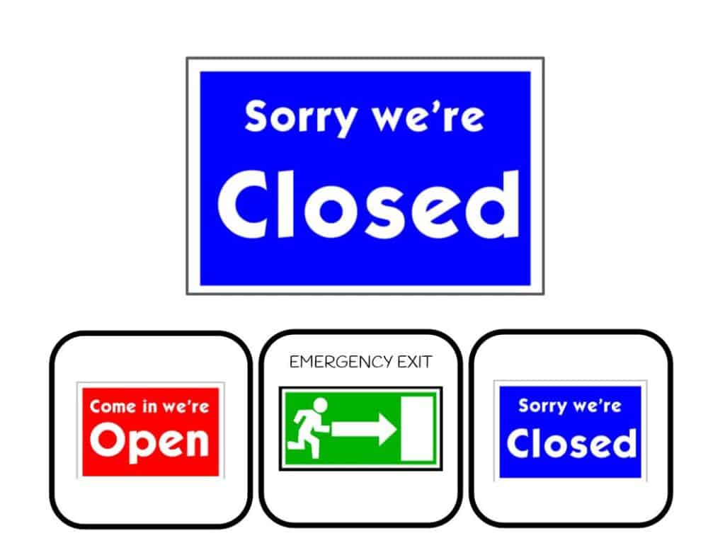 Working Task. Sign Workplace Signs Digital Task Cards