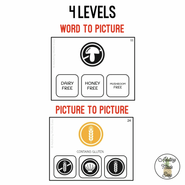 Allergen Icons Task Cards - Image 2
