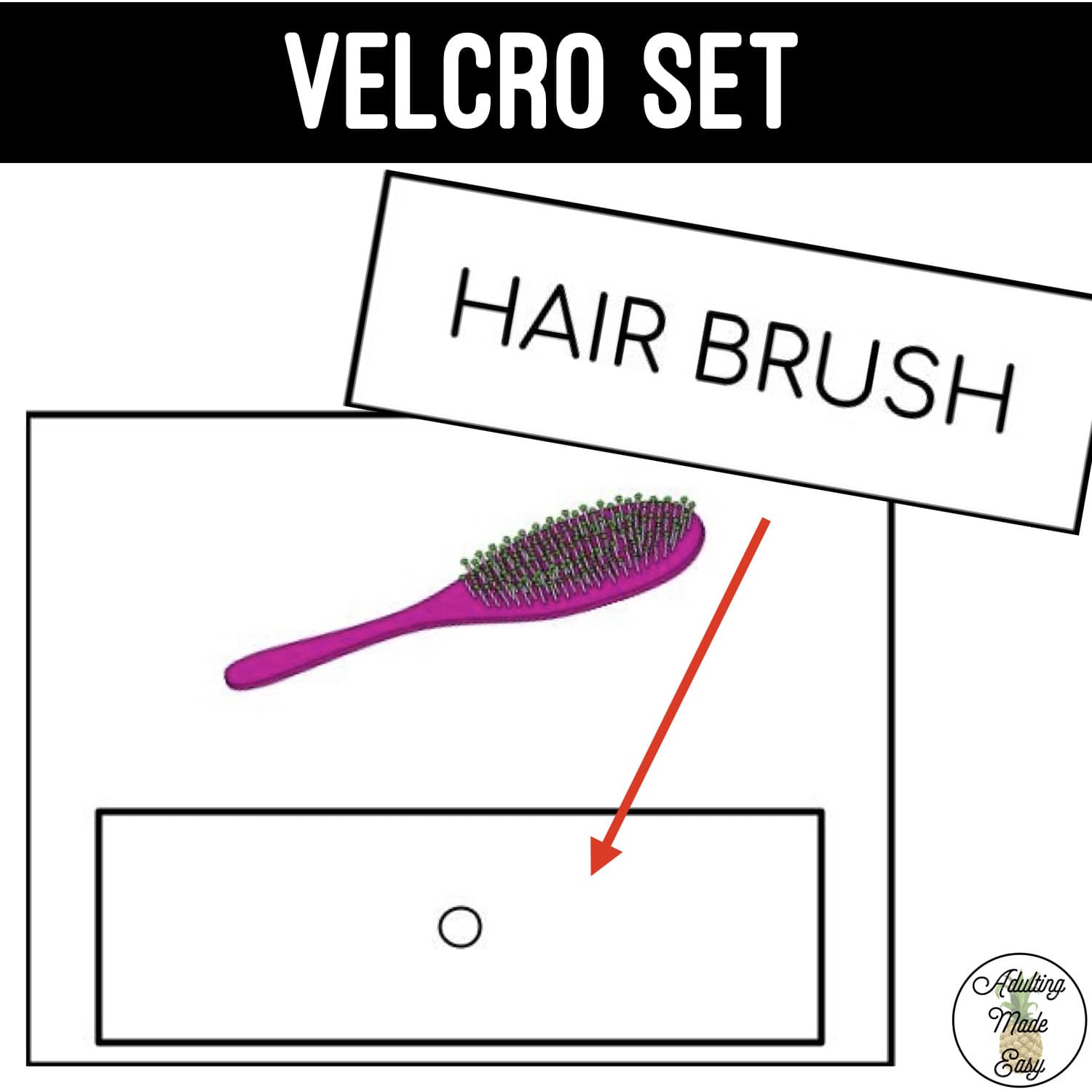 Cleaning & Grooming Task Boxes - Word to Picture