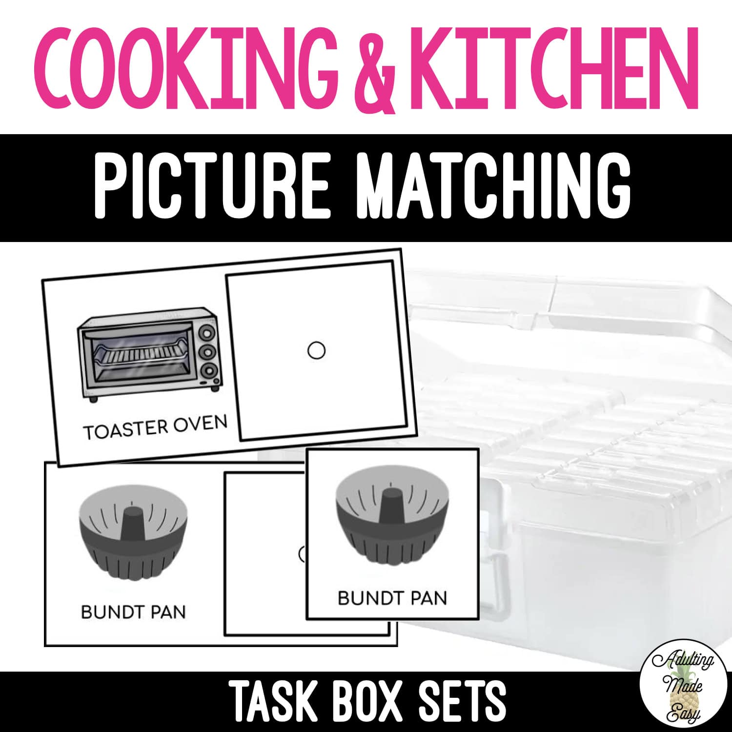 Cooking & Kitchen Task Boxes - Picture to Picture Matching