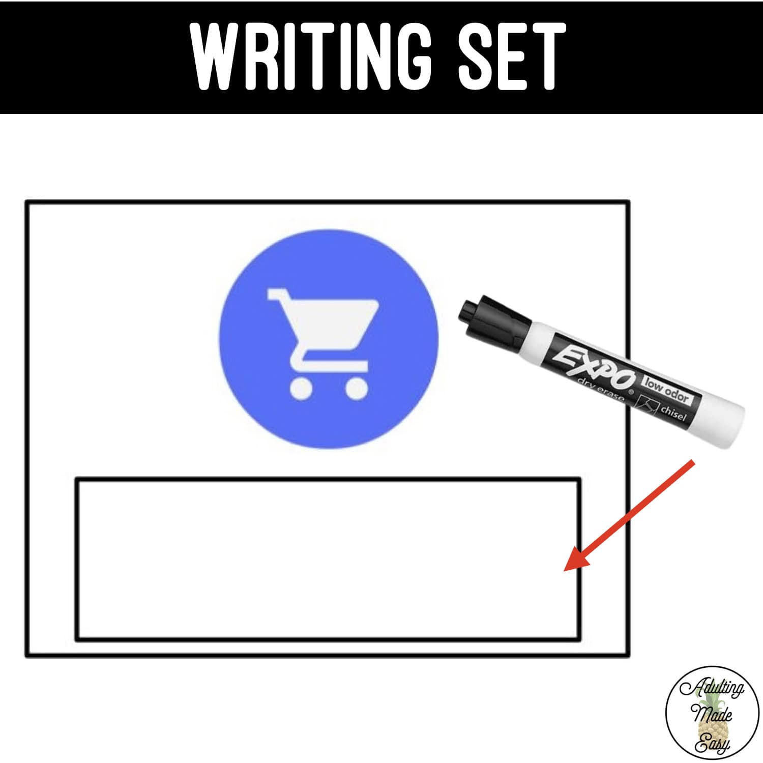 Community Signs Task Boxes - Word to Picture