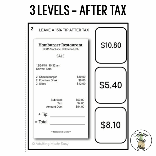 Calculating Tip Task Cards - Image 3