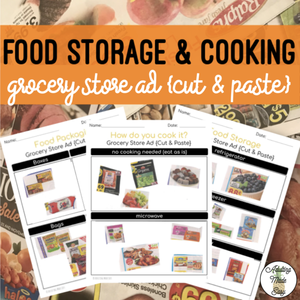 Store Ads Life Skills {Cut & Paste} Activities BUNDLE - Image 7