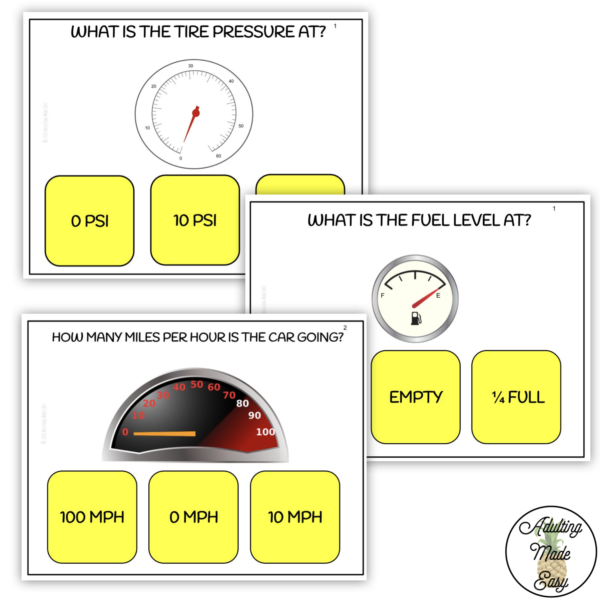 Reading Gauges & Meters Digital Task Cards - Image 3