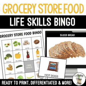 Grocery Store & Food BINGO Game