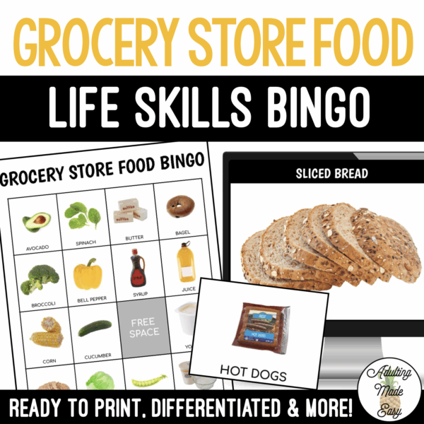 Grocery Store & Food BINGO Game