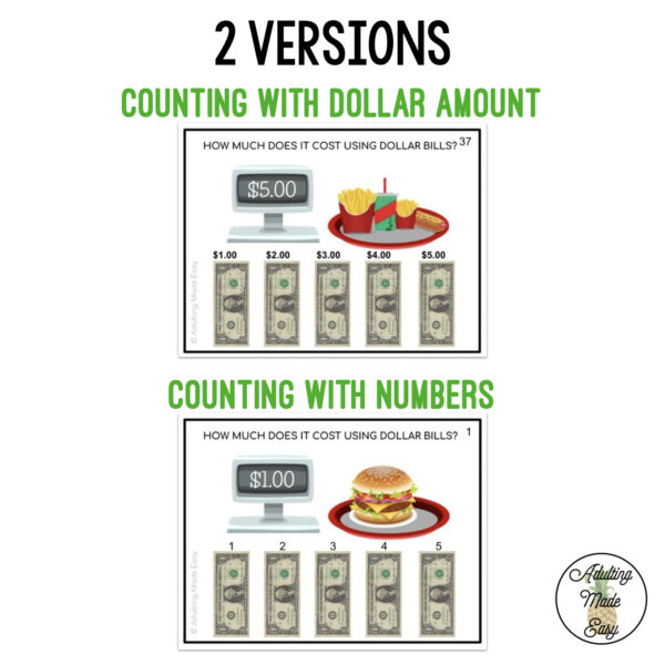How Much Does It Cost? Fast Food Task Cards - Image 2