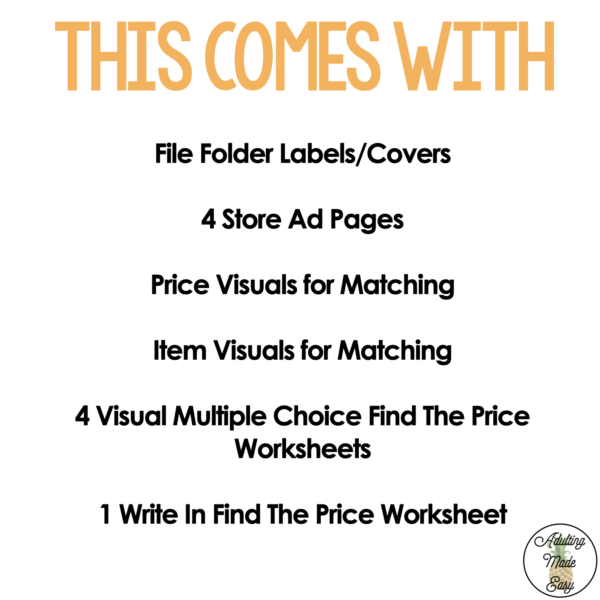 Simple Hardware Store Ads - File Folder Activities - Image 2