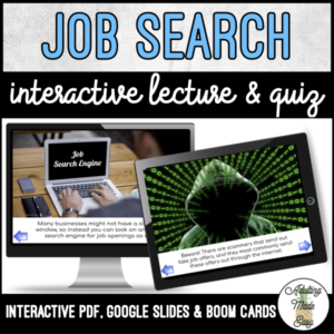 Unit 4 Job Search - Digital Interactive Lecture