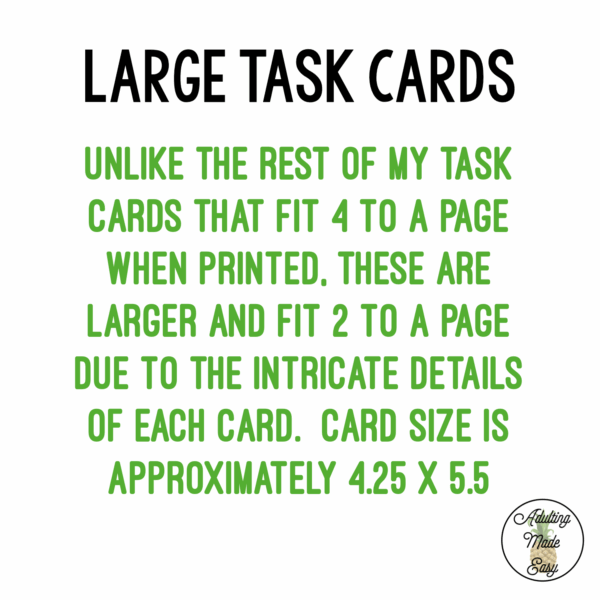 Next Dollar Up (up to $10) Large Task Cards - Image 3