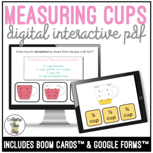Measuring Cups Digital Task Cards
