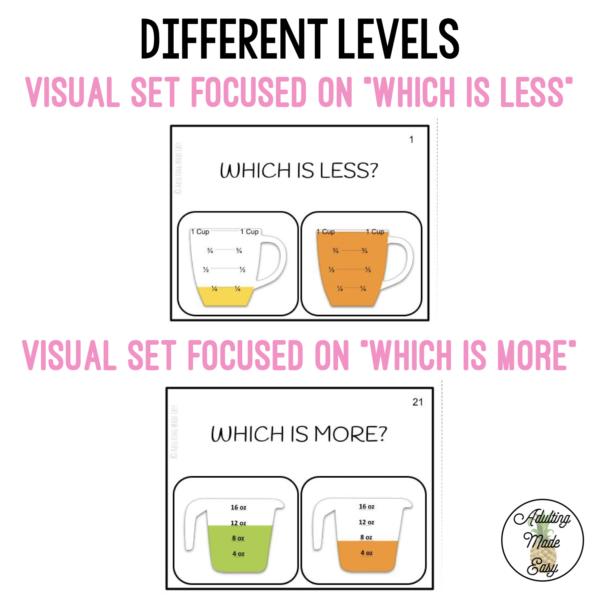 Which is More? Which is Less? Task Cards - Image 2