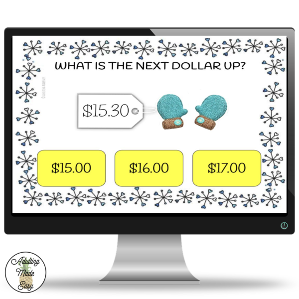 Holiday Next Dollar Up Digital Task Cards - Image 2