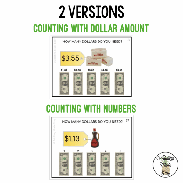 Next Dollar Up - How Many Dollars Do I Need? Task Cards - Image 2