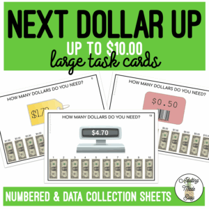 Next Dollar Up (up to $10) Large Task Cards