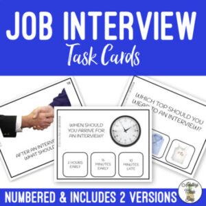 Job Interview Task Cards