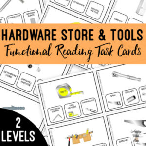 Hardware Store Functional Reading Task Cards