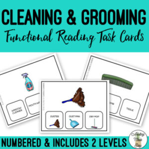 Cleaning and Grooming Supplies Task Cards