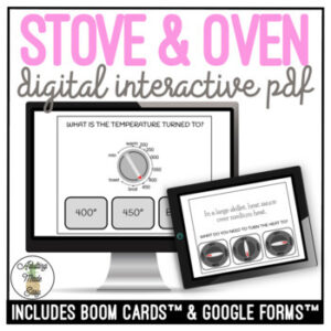 Stove & Oven Temperature Digital Task Cards