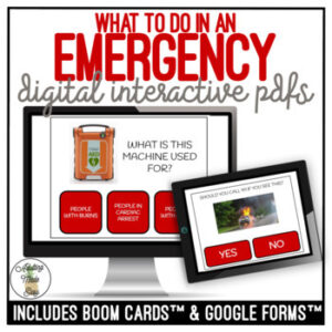 What To Do In An EMERGENCY Digital Task Cards
