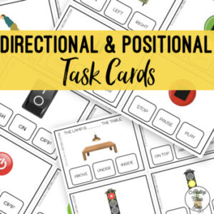 Directional & Positional Task Cards