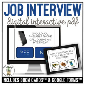 Job Interview Digital Task Cards