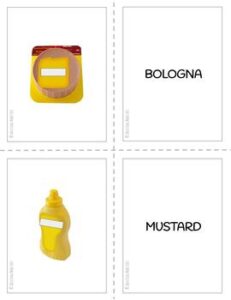 Grocery Store Foods Flashcards & Sorting Activity