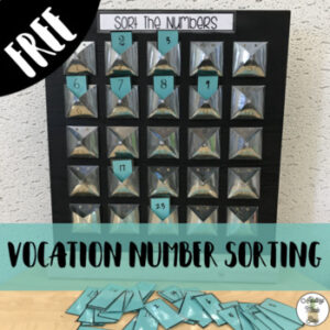 Vocation Number Sorting Task