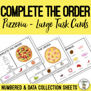 Complete The Order - Pizzeria Large Task Cards