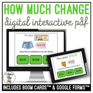 How Much Change? Digital Task Cards