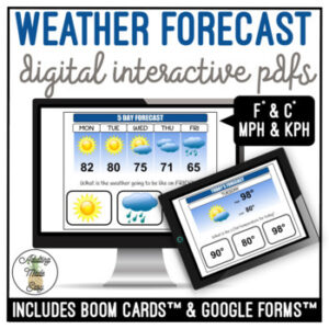 Weather Forecast Digital Task Cards