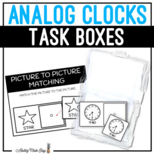 Analog Clocks Task Boxes - Picture to Picture