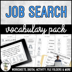 Unit 4 Job Search - Vocabulary Pack