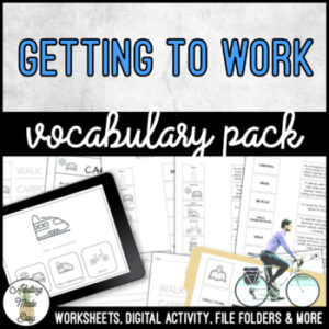 Unit 8 Getting To Work - Vocabulary Pack