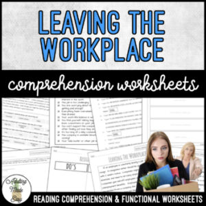 Unit 12 Leaving The Workplace - Reading Comprehension & Functional Worksheets