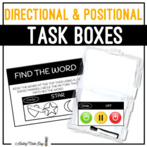 Directional & Positional Task Boxes - Find The Word
